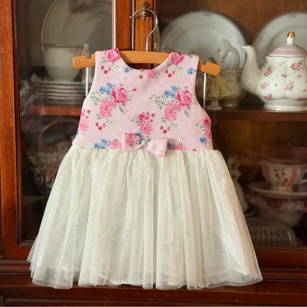 Pink Baby Girl Coat and Dress Outfit 12 months - Picture 8 of 14